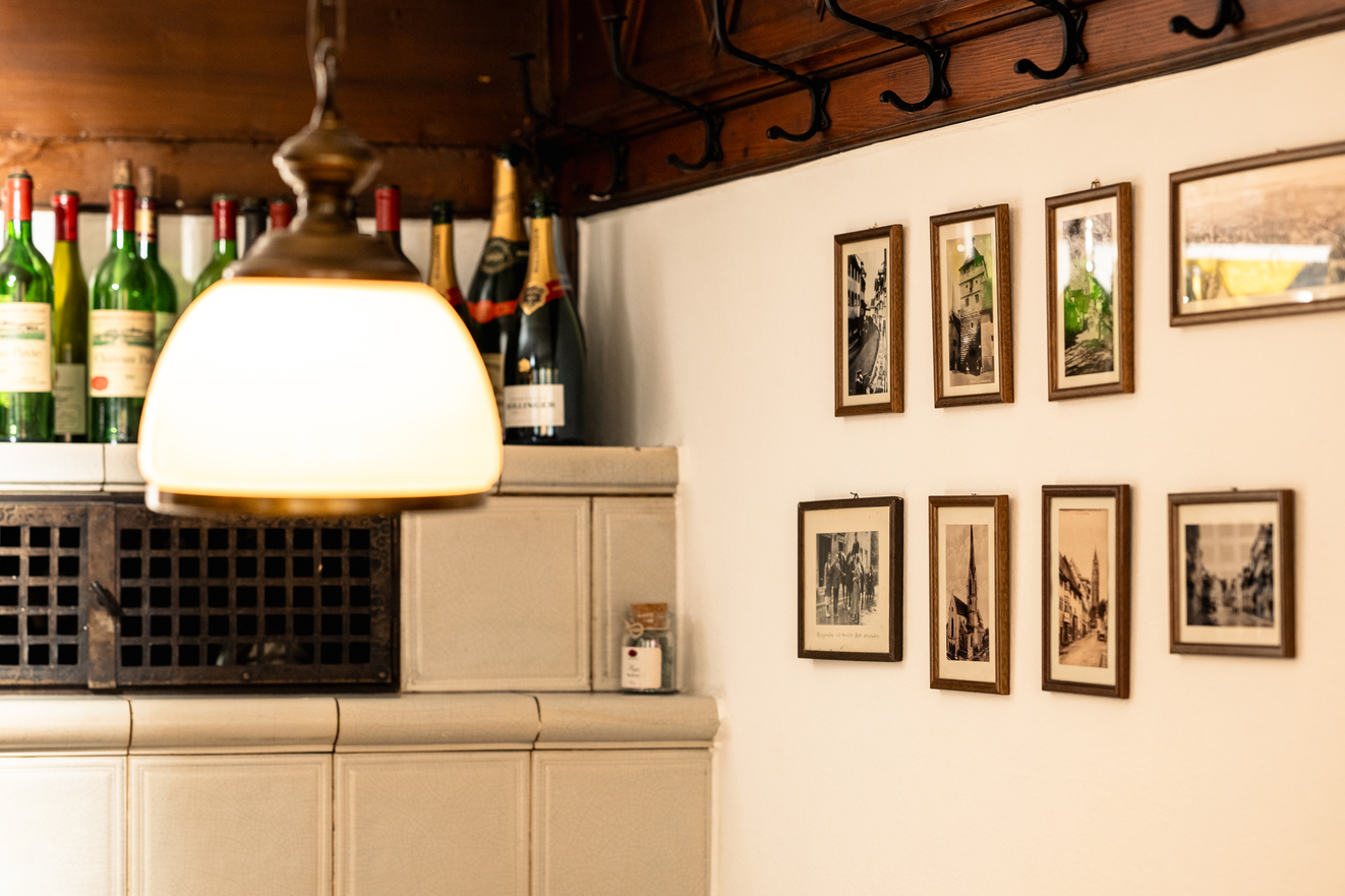 Wand mit historischen Rottweil-Aufnahmen